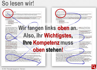 Grafik So lesen wir, 2012 Personalmanagement Thomas Riemann So lesen wir!